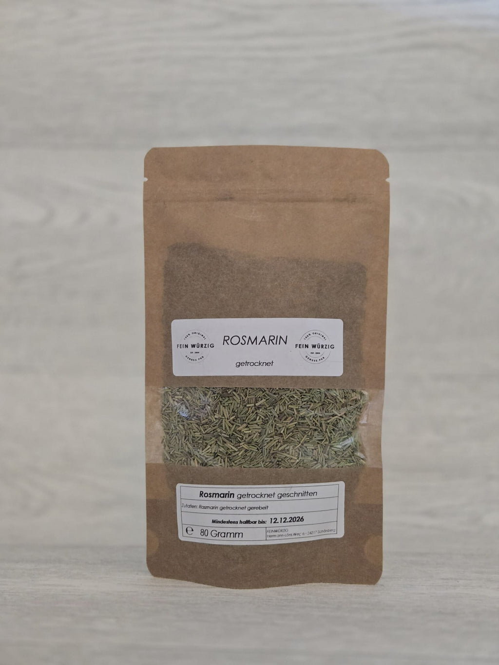 Rosmarin – getrocknet, geschnitten